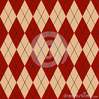 Seamless Argyle Pattern Vector Illustration