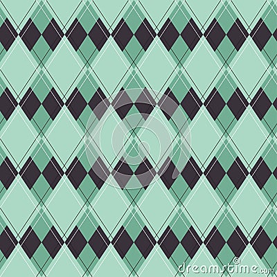 Seamless argyle pattern. Vector Illustration