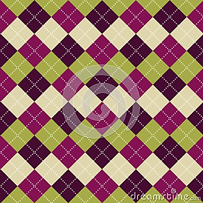 Seamless argyle pattern Stock Photo