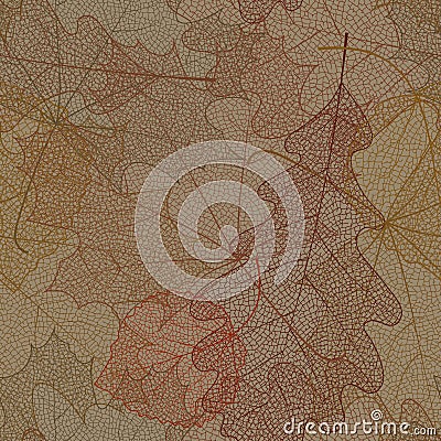 Seamless autumn pattern. Vector Illustration