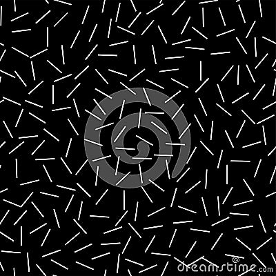 Seamless background. Black white background, random abstract Line, strip, stripes pattern. EPS 10 Vector Illustration