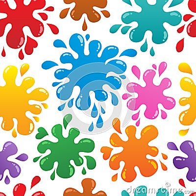 Seamless background with blots 1 Vector Illustration