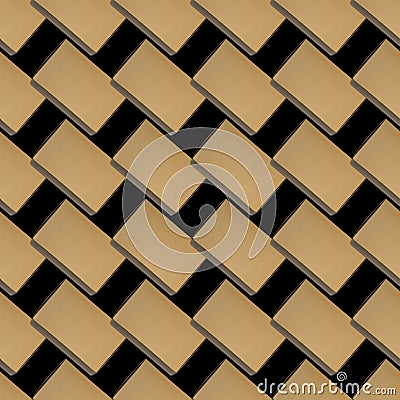 Seamless background of cardboard boxes on black color Stock Photo