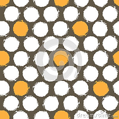 Seamless background with circles Vector Illustration