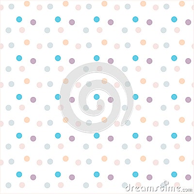 Seamless background of colored circles. Vector Illustration