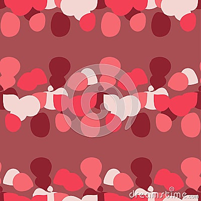 Seamless background with decorative colorful petals. Vector illustration. Stock Photo