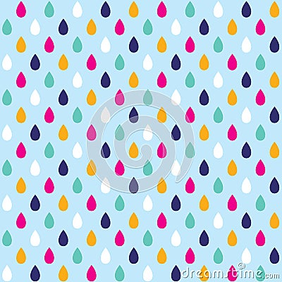 Seamless background with drops of water Stock Photo