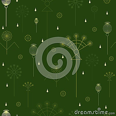 Seamless background with grass Vector Illustration