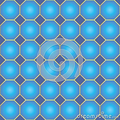 Seamless octagon and diamond pattern Vector Illustration