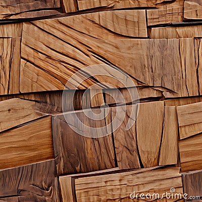 Seamless background bark, wood. Seamless pattern connecting horizontally and vertically. Seamless styling of both Stock Photo