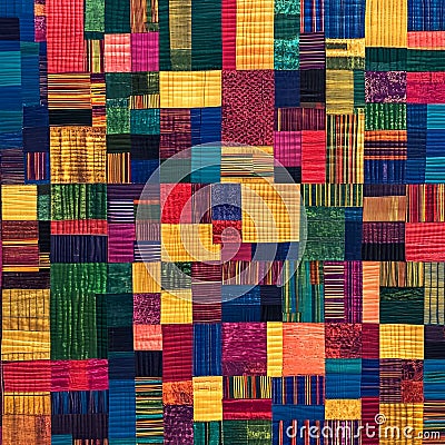 Seamless background pattern. Patchwork pattern. Textile rapport. Stock Photo