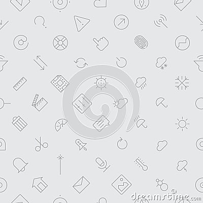 Seamless background pattern for user interface Vector Illustration
