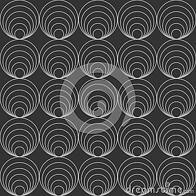 Seamless background with round elements. Sample for wallpapers, screensavers, creative ideas Vector Illustration