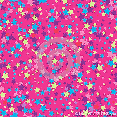 Seamless background with stars Vector Illustration