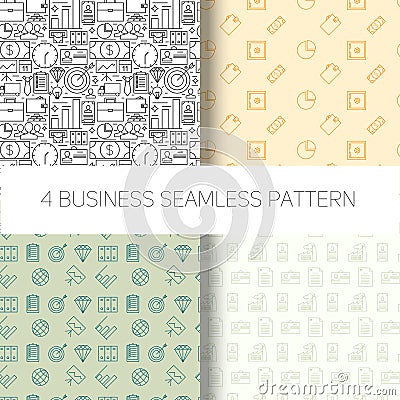 Seamless backgrounds for business Vector Illustration