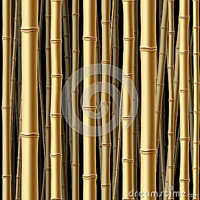 Seamless bamboo forest Vector Illustration