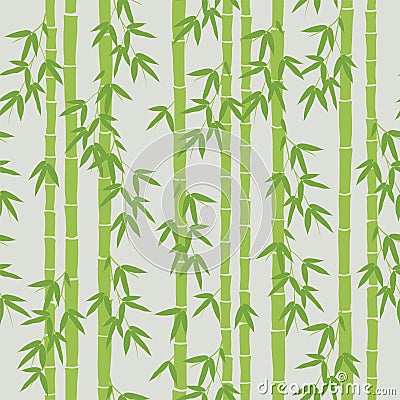 Seamless bamboo wallpaper Vector Illustration