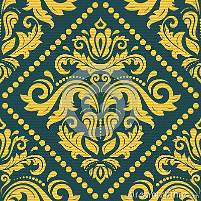 Seamless Baroque Pattern Stock Photo