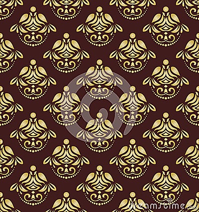 Seamless Baroque Pattern Stock Photo