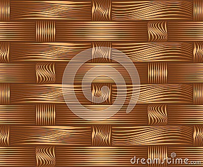 Seamless basket weave texture background vector Vector Illustration