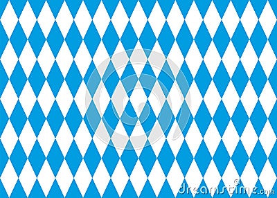 Seamless bavarian flag vector background Vector Illustration