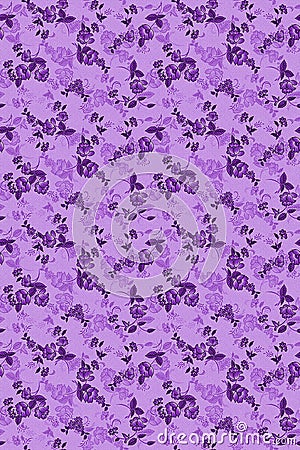 Seamless beautiful flower pattern with watermark Stock Photo