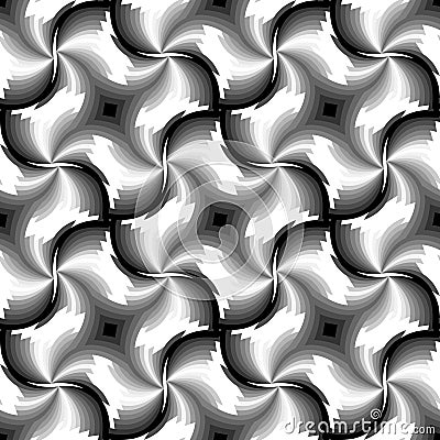 Seamless Beautiful Monochrome Geometric pattern. Suitable for textile, fabric and packaging Vector Illustration