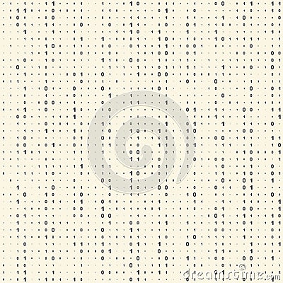Seamless Binary Code Background. Vector Regular Numbers Texture Vector Illustration