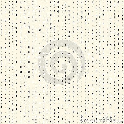 Seamless Binary Code Background. Vector Regular Numbers Texture Vector Illustration