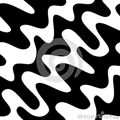 Seamless Black and White Background Vector Illustration