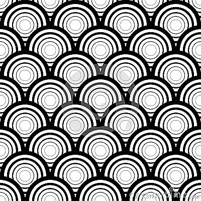 Seamless black and white geometric vector background, simple stripes vector pattern, accurate, editable and useful background for Vector Illustration