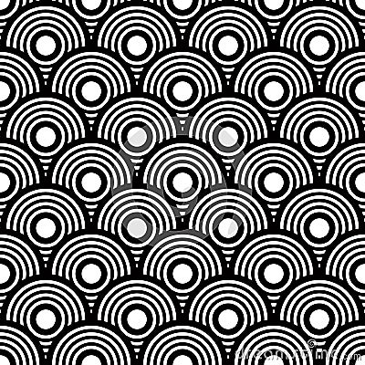 Seamless black and white geometric vector background, simple stripes vector pattern, accurate, editable and useful background for Vector Illustration