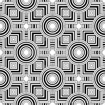 Seamless black and white geometric vector background, simple stripes vector pattern, accurate, editable and useful background for Vector Illustration