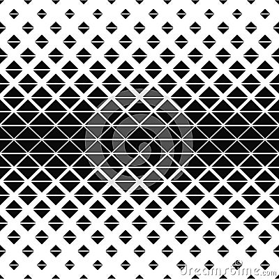 Seamless black and white triangle pattern Vector Illustration