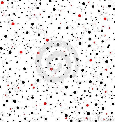 Seamless blob pattern. ink drop background. color uneven specks Vector Illustration