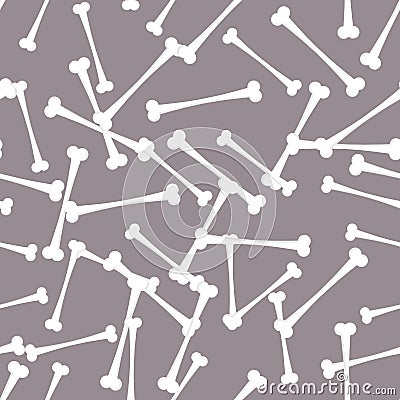 Seamless bone texture Vector Illustration