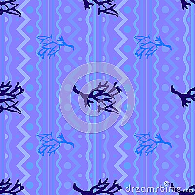 Seamless botanic pattern. Vector Illustration