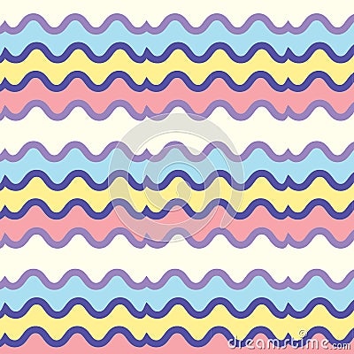 Seamless bright striped pattern Vector Illustration