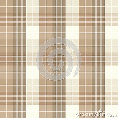 Seamless brown checked pattern Vector Illustration