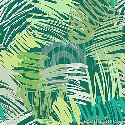 Seamless brush strokes pattern Vector Illustration