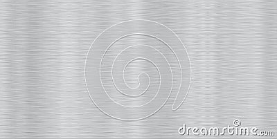 Seamless Brushed Aluminum Vector Illustration