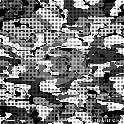 Seamless camouflage khaki pattern military Stock Photo