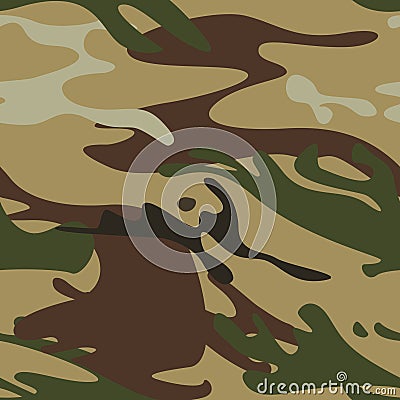 Seamless camouflage pattern Vector Illustration