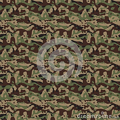 Seamless Camouflage pattern background Vector Illustration