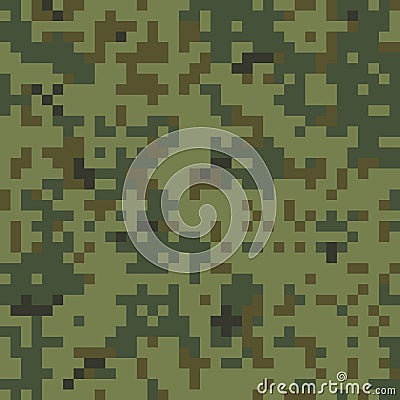 Seamless Camouflage Pattern Vector Illustration