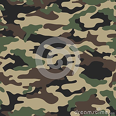 seamless camouflages pattern on background Vector Illustration