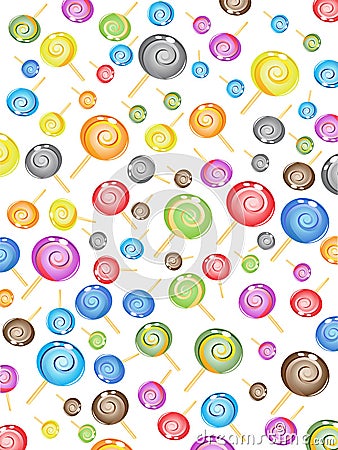 Seamless candy pattern Vector Illustration