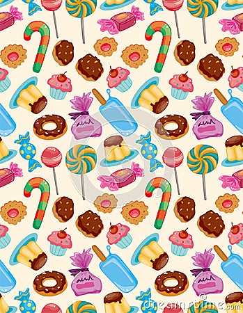 Seamless candy pattern Vector Illustration