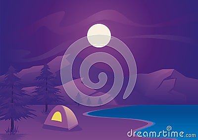 Seamless cartoon background with Blue - purple color Stock Photo