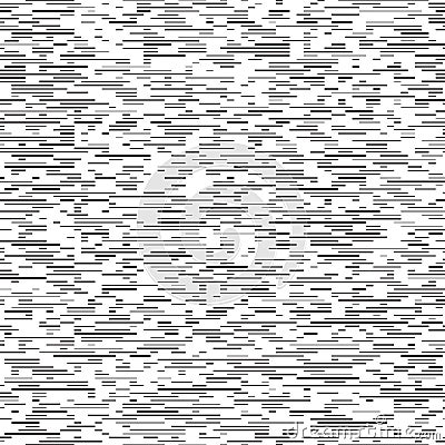 Seamless Chaotic Line Pattern. Vector Black and White Background Vector Illustration